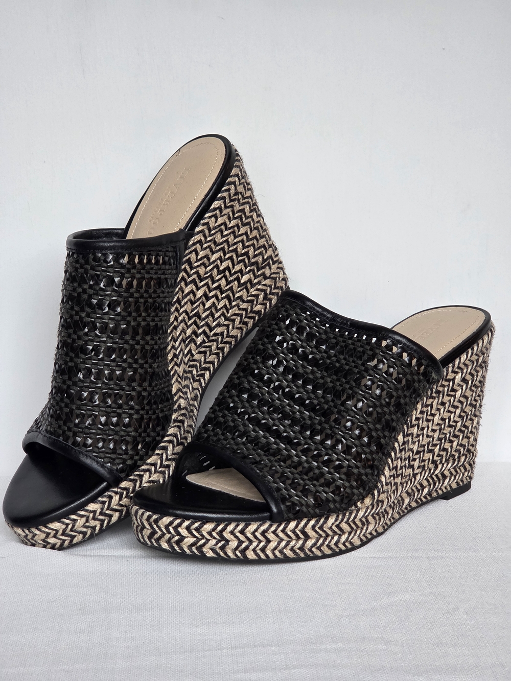 Liverpool Los Angeles Highland Woven Platform Wedge Espadrille Slides Size-10